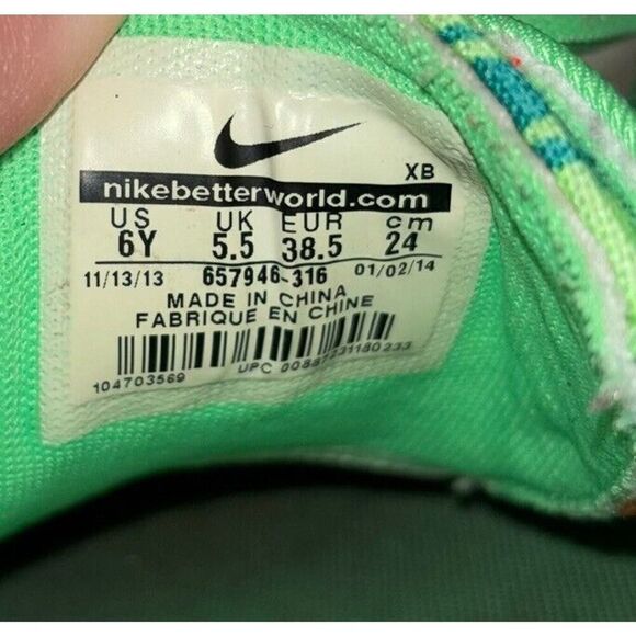 Nike Stefan Janoski Skate Sneakers Size 6Y 657946-316 Green Lizard Camo - Picture 9 of 9